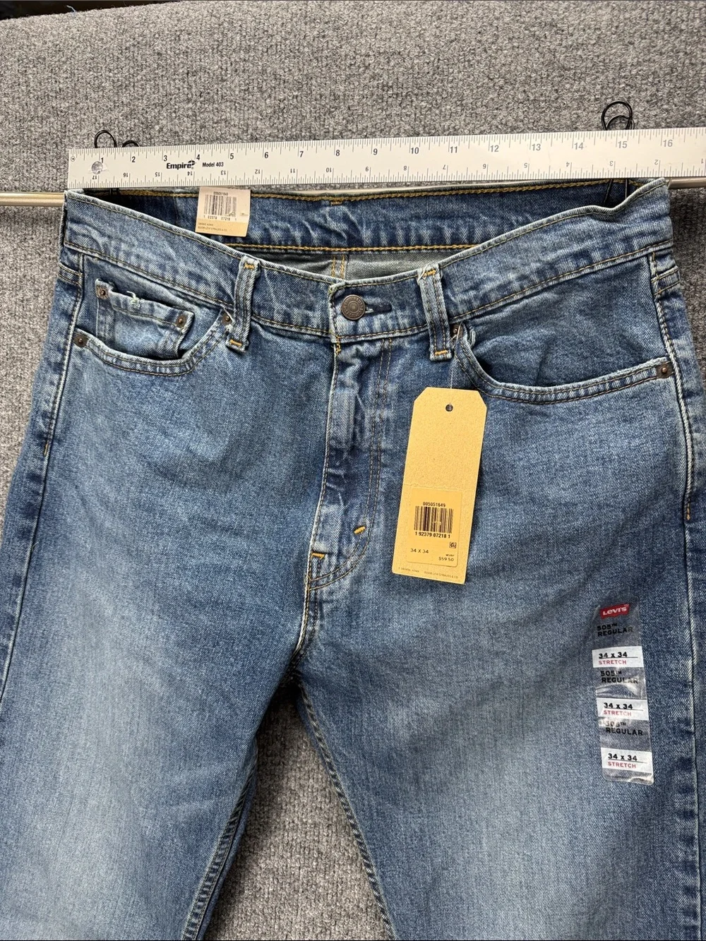 Levi's 505 Regular Fit Men's Jeans 34 x 34 NWT